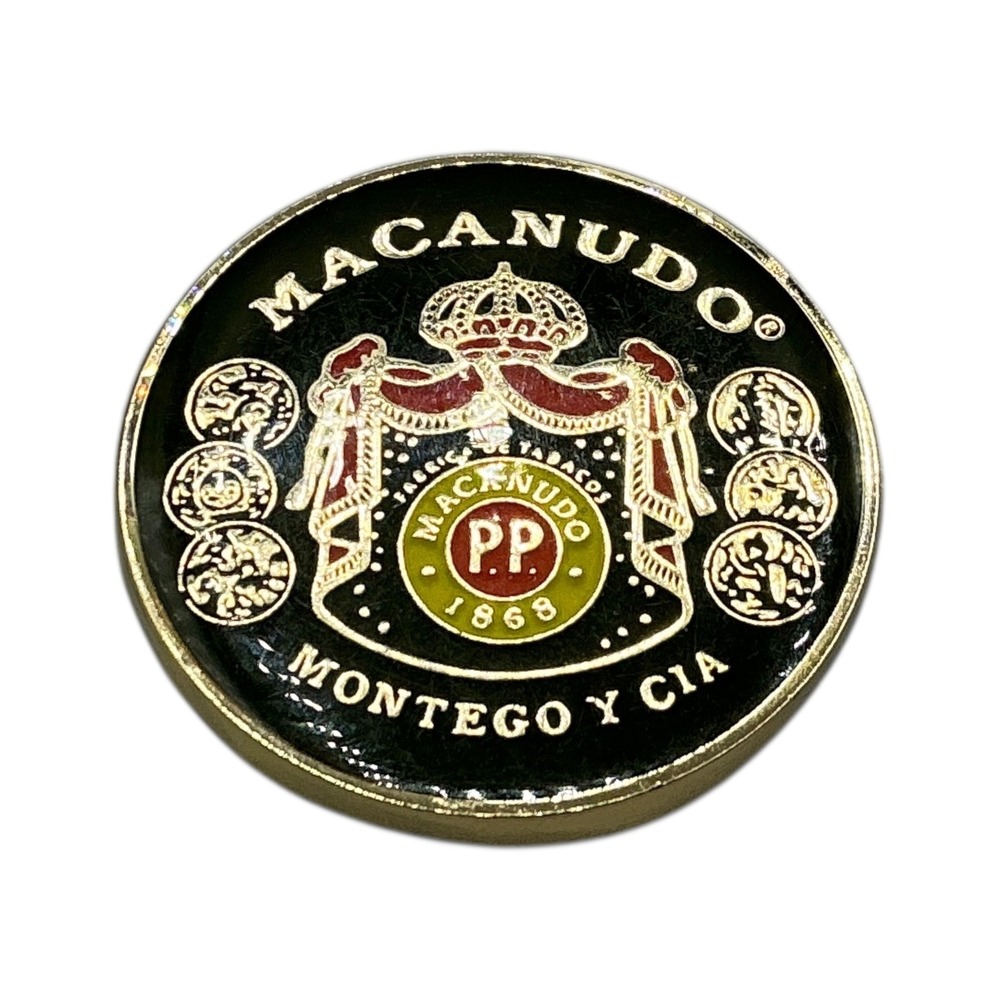 Macanudo Montego y Cia Collectible challenge coin Enamel Gold Tone
